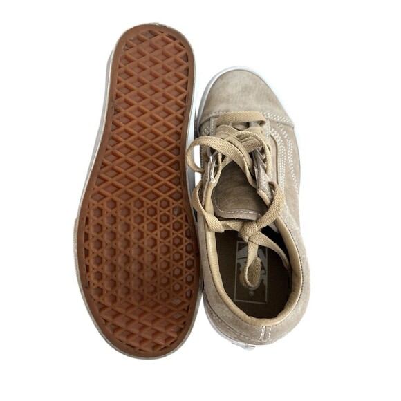 Vans Old Skool Suede Beige Skate Shoes Mens 5 Womens 6.5 PFC-Free - Picture 4 of 5